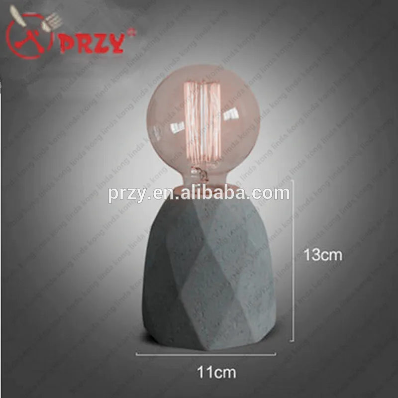 PRZY Noric retro Cement desk lamp mould concrete table lampshade silicone mold