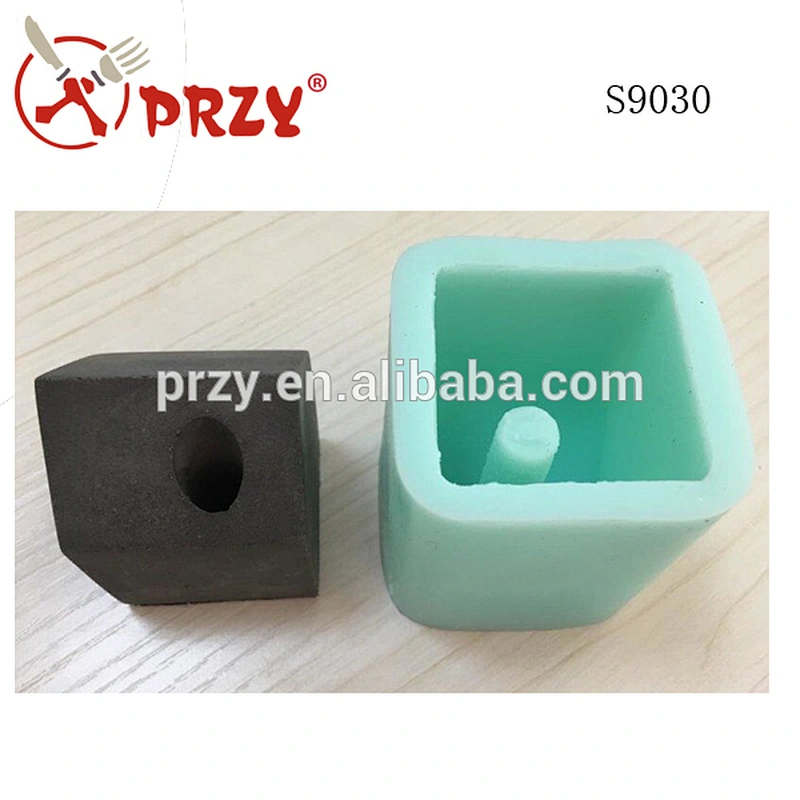 S9030 silicone mold concrete cement pen holder paper small house shape molds office desk decoration cement life supplies mould