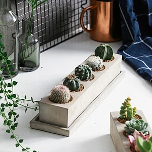 S9188 5 cavities flower pot silicone molds mini Succulent plants Flowerpot mold DIY planter molds