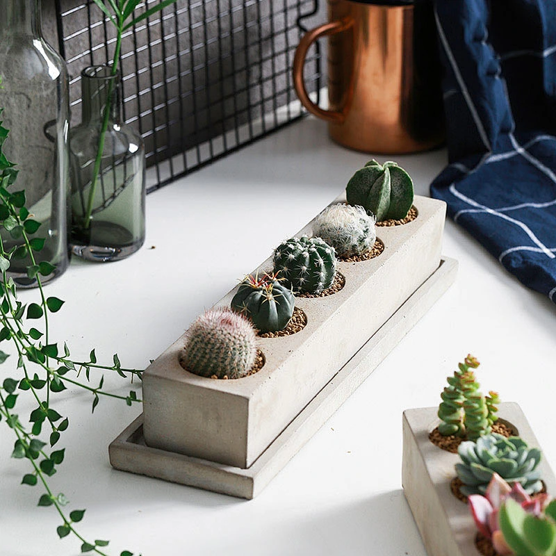 S9188 5 cavities flower pot silicone molds mini Succulent plants Flowerpot mold DIY planter molds