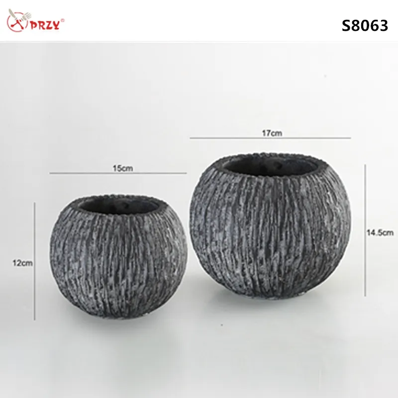 2017 new simple Concrete planter Craft mold silicone handmade concrete flower pot mould silicone PRZY
