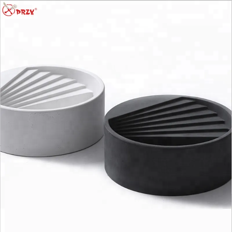 Silicone mold Cement multi-meat flower pots inside the semi-circular combination molds 3d concrete vase mold