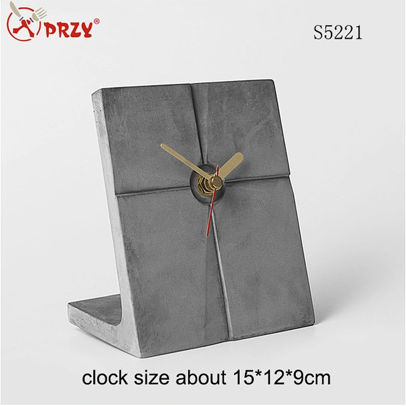 Continental cement clock mold silicone DIY clock silicone molds