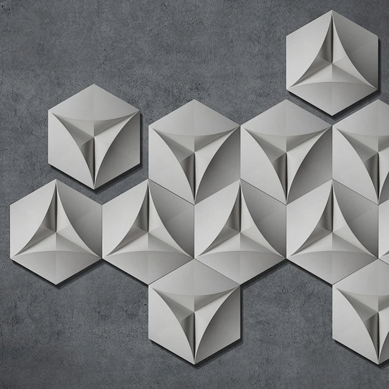 3D decorative Tile cement wall brick Mold Silica concrete board wall paste Silicone molds