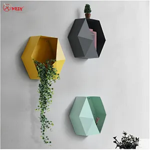 Wall Geometric wall decorations Mould Living Room hexagon diamond Wall hanging Shelf silicone molds