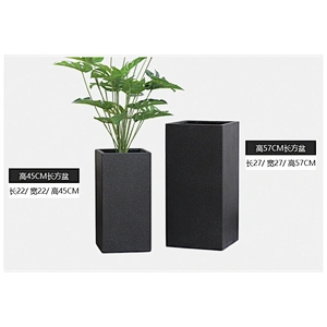 S9199 silicone concrete molds table decoration multi - flower pots cement geometric plants pots molds rectangle cement mold