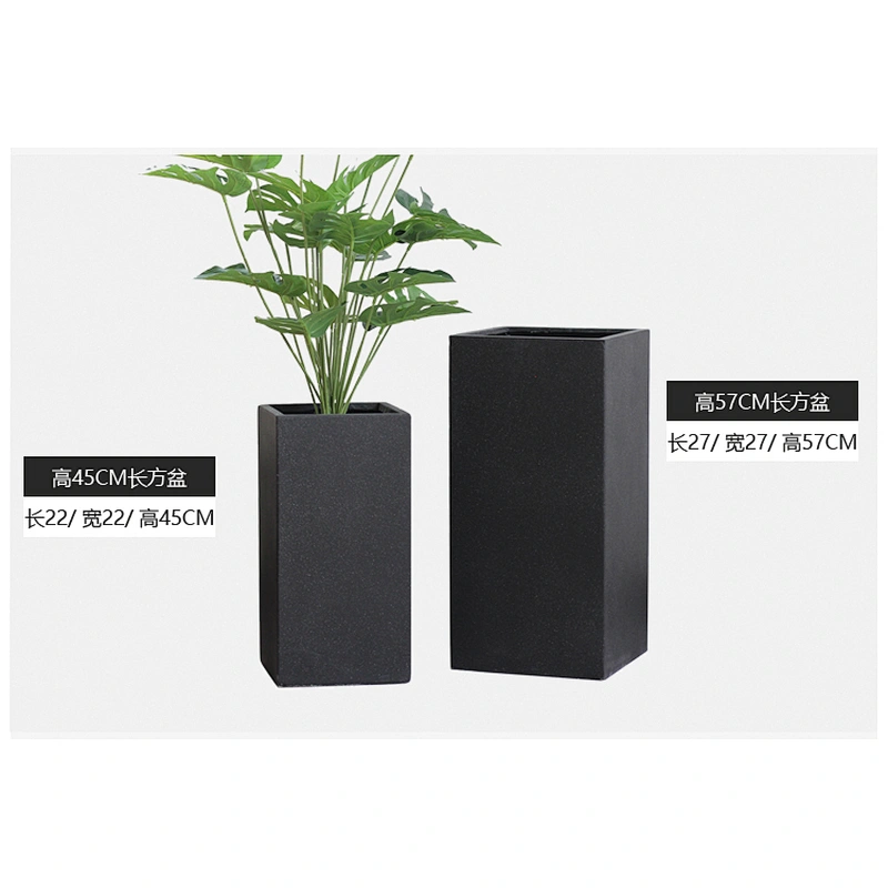 S9199 silicone concrete molds table decoration multi - flower pots cement geometric plants pots molds rectangle cement mold