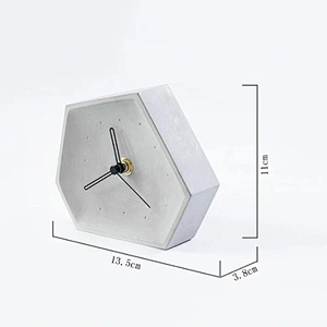 S9097 Creative cement clock silicone molds Desk ornaments molds DIY silicone concrete craft molds