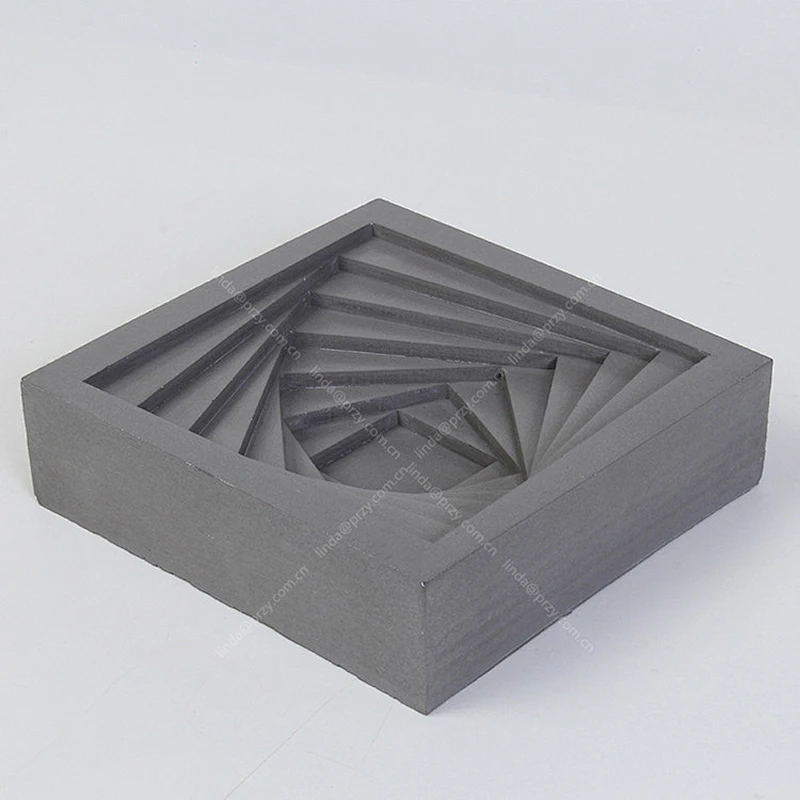 Square ladder concrete tray mould Ashtray silicone mold Home cement flower decoration molds