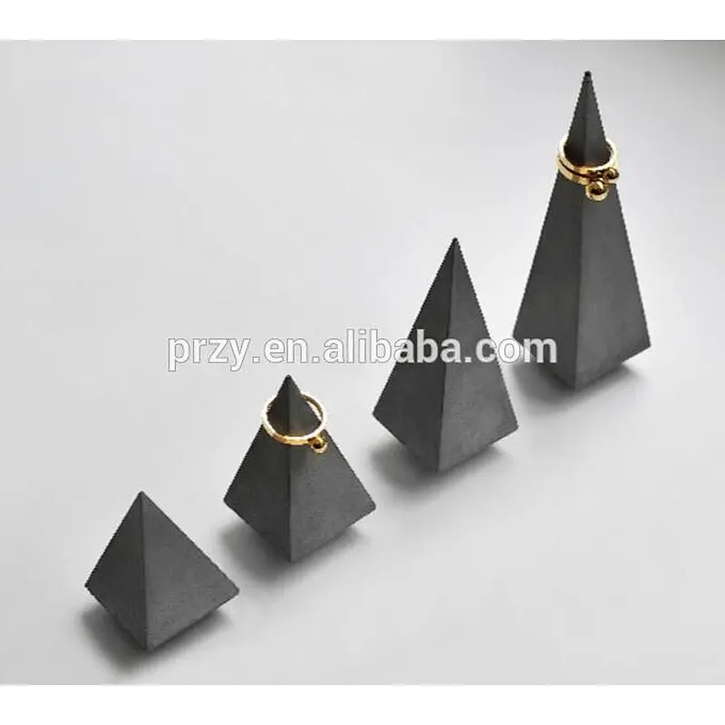 PRZY 2018 new Cement cone rings holder silicone molds jewelry display stand molds for concrete Nordic