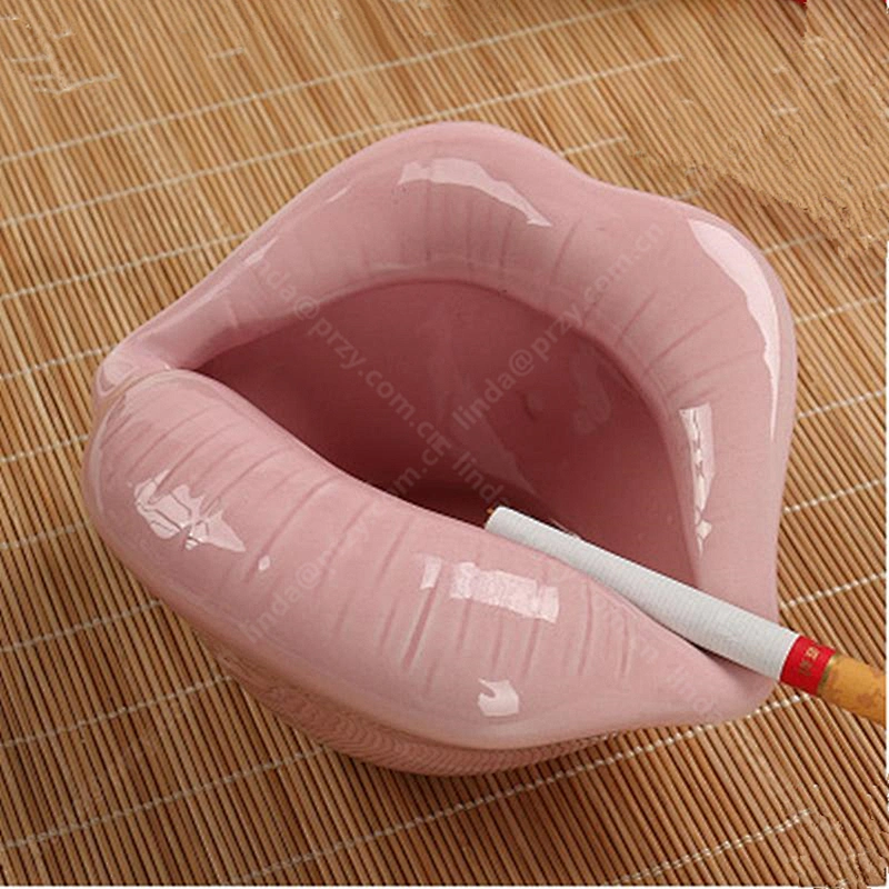 Cute Cement cartoon ashtray Mold creative lips Ceramic ashtray decoration silicone Molds