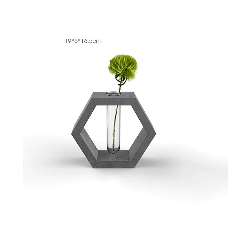 S9195  Concrete container Mold , tube vase concrete holder mold, cement base mold Simple home office cement mold