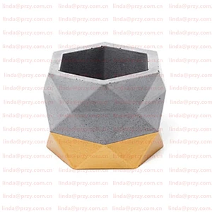 Geometric concrete planter molds Cement flower pot decoration Mold silicone