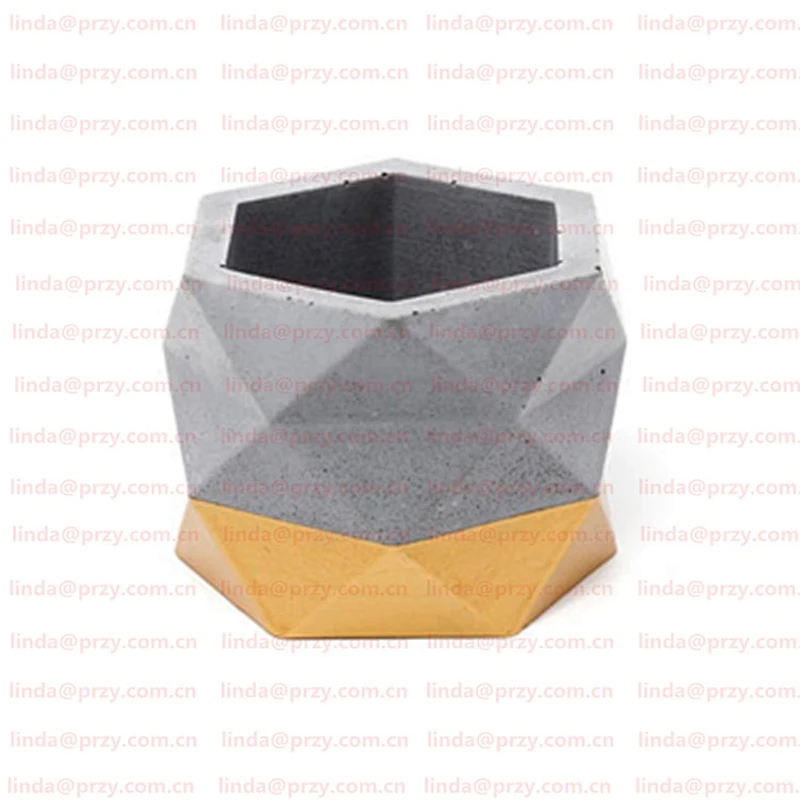 Geometric concrete planter molds Cement flower pot decoration Mold silicone