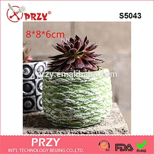 S5043 Silicone Mold Succulent plants Mini pots retro thumb basin Reusable Candle Mold Concrete Mould Vase Molds