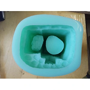 S9072 silicone mold planter small Western-style building flower pots muti-meat pot molds 3d vase mold handmade mould
