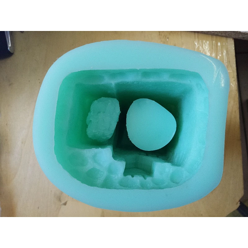 S9072 silicone mold planter small Western-style building flower pots muti-meat pot molds 3d vase mold handmade mould