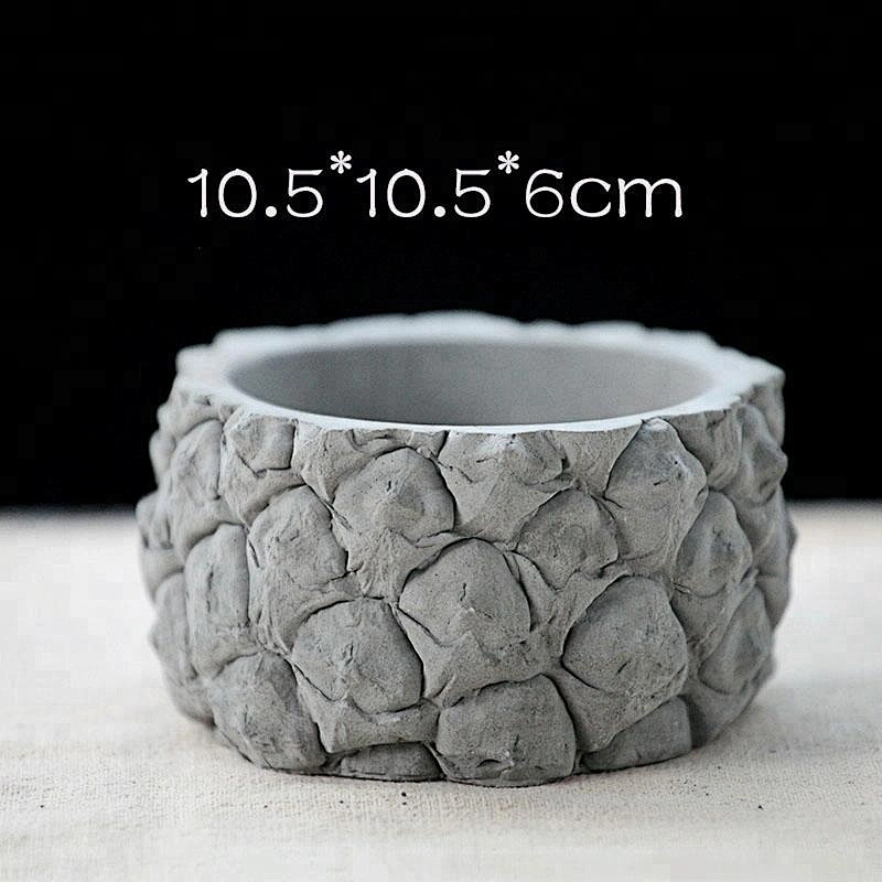 S9174 pineapple pattern silicone concrete moulds flower pot molds DIY craft moulds