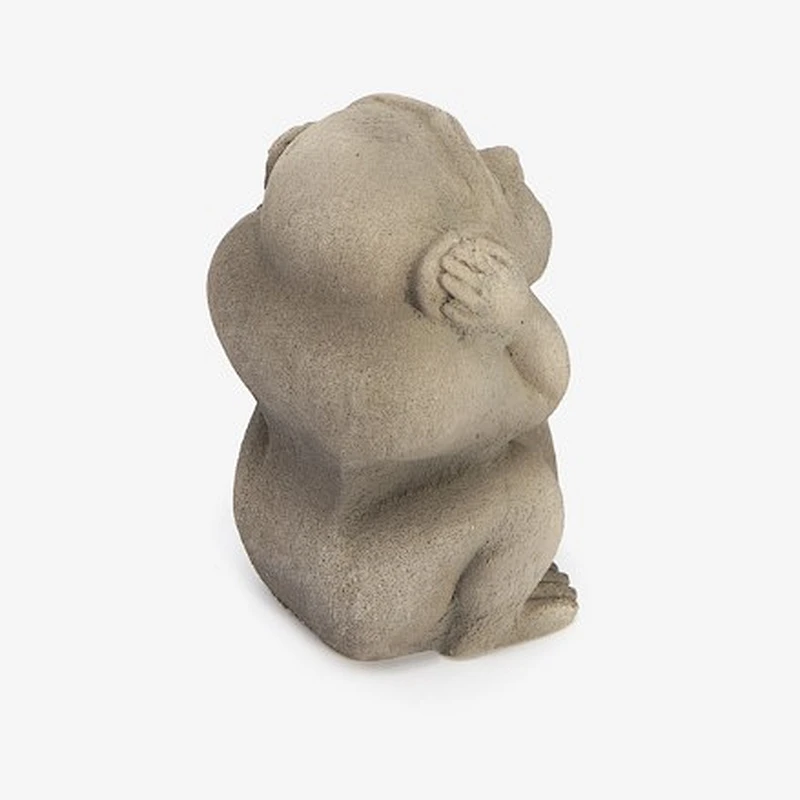 Nordic home living room creative cement monkey home decorations 3D concrete silicone mold