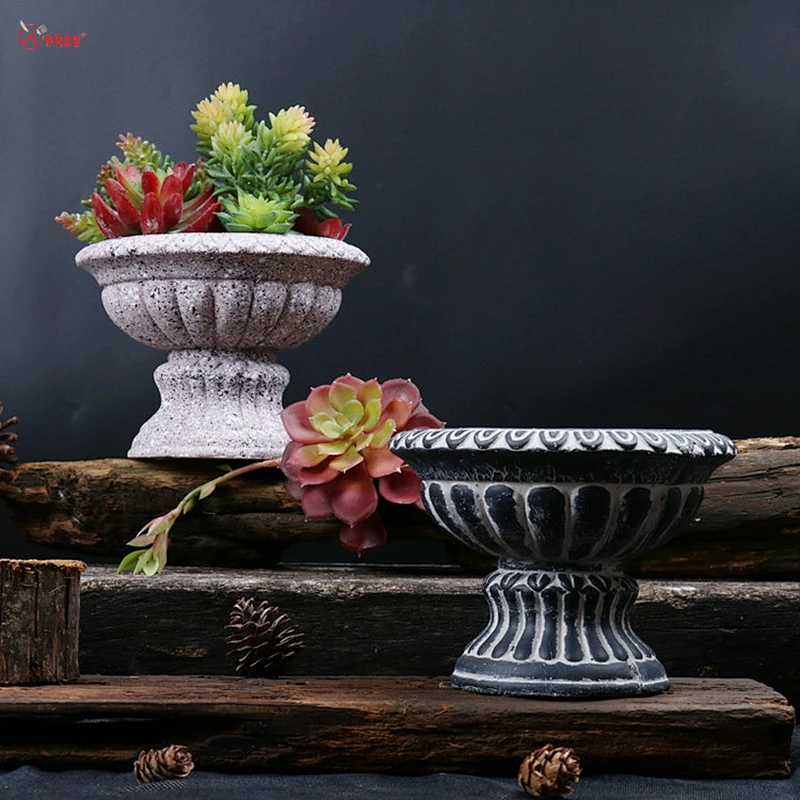 European trophy cement relief planter decoration Silicone molds