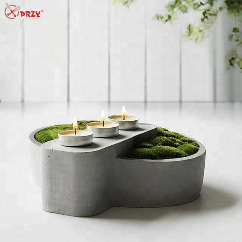 Nordic cement Succulent planter molds Concrete geometry Pen holder decoration silicone mould