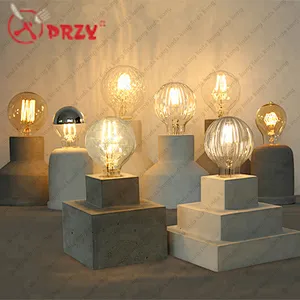 PRZY new Concrete Table lamp moulds Silicone cafes bar creative cement desk lamp silicone Molds