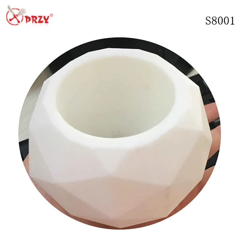PRZY hot sale flower pot Mold Silicone Concrete Planter Molds 3d vase concrete Soap Mould