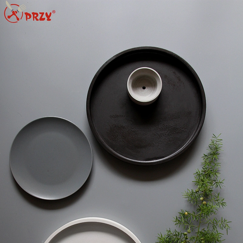 round shape cement tray silicone mold pallet silicone molds concrete tray moulds