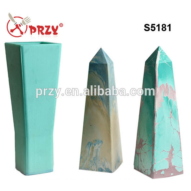 S5181 Obelisk silicone mold for casting concrete silicone mould for soap making silica gel molds for wholesale in Beijing