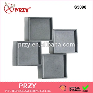 S5098 Creative square shape silicone plate mold silicone molds food grade mold