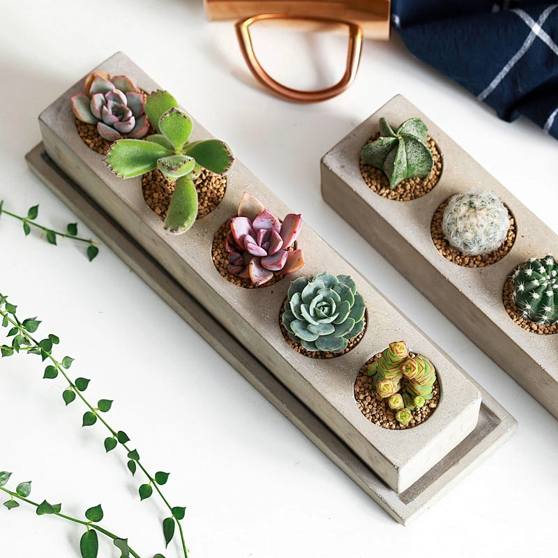 S9188 5 cavities flower pot silicone molds mini Succulent plants Flowerpot mold DIY planter molds