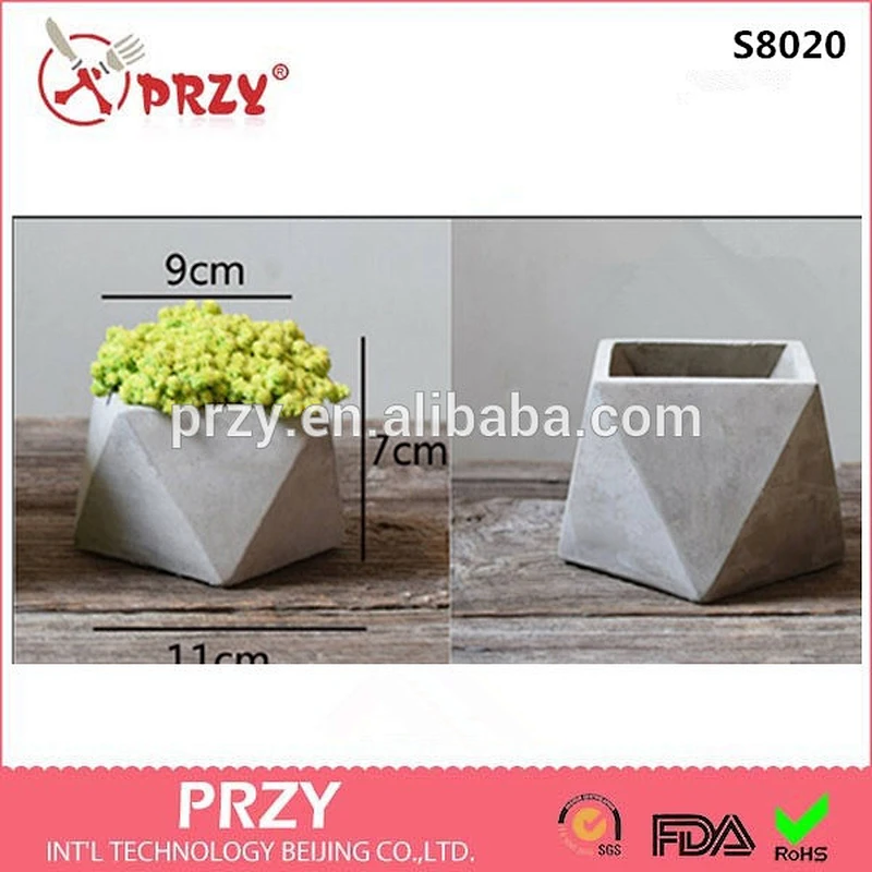 Special Style 3D concrete pot Mould 100% handmade silicone molds for concrete flower pots (PRZY)