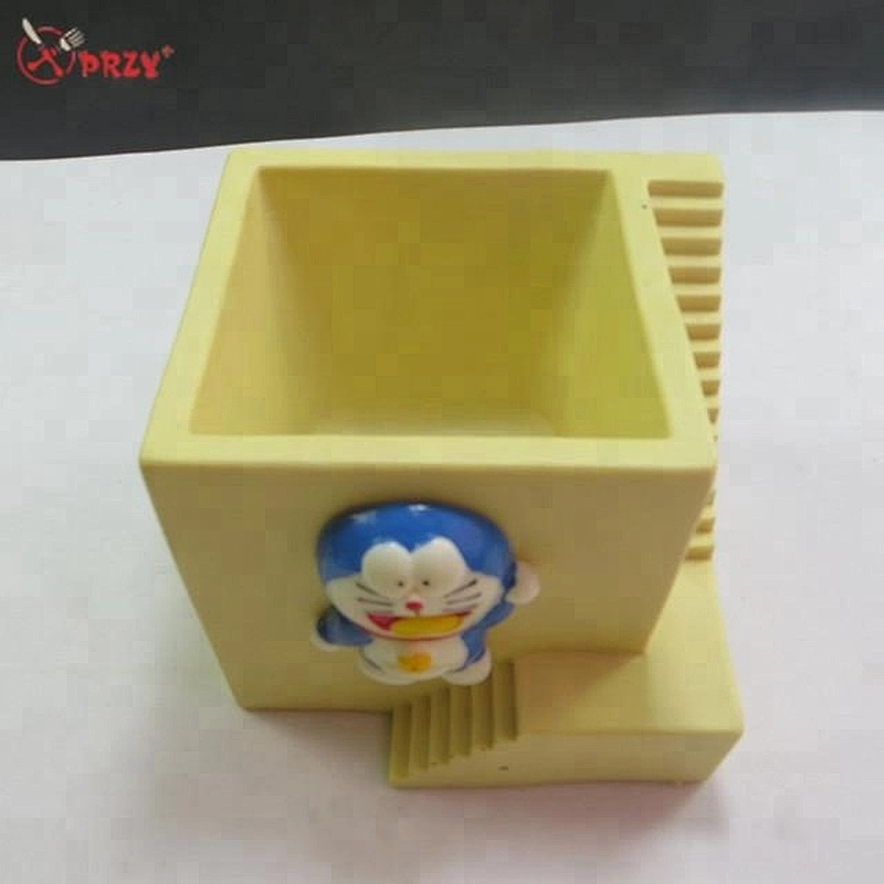 Stair Cement planter mold Fondant Cat decorative Concrete Vase decoration Molds HP0011