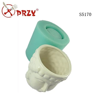 Buddha crafts Silicone vase concrete Planter Mold creative Silicone concrete flower Pots Molds for good sale