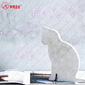 2018 Concrete adorable meow Bookends Molds living room coffee shop Cement Cat ornaments silicone mold