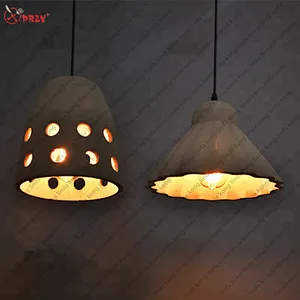 Noric Creative Industrial Hollow Cement chandelier mould Silicone Concrete Pendant Lights silicon Molds