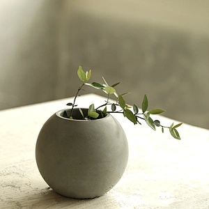 S9164 Spherical flowerpot mold Ball Concrete pot mould silicone concrete mold