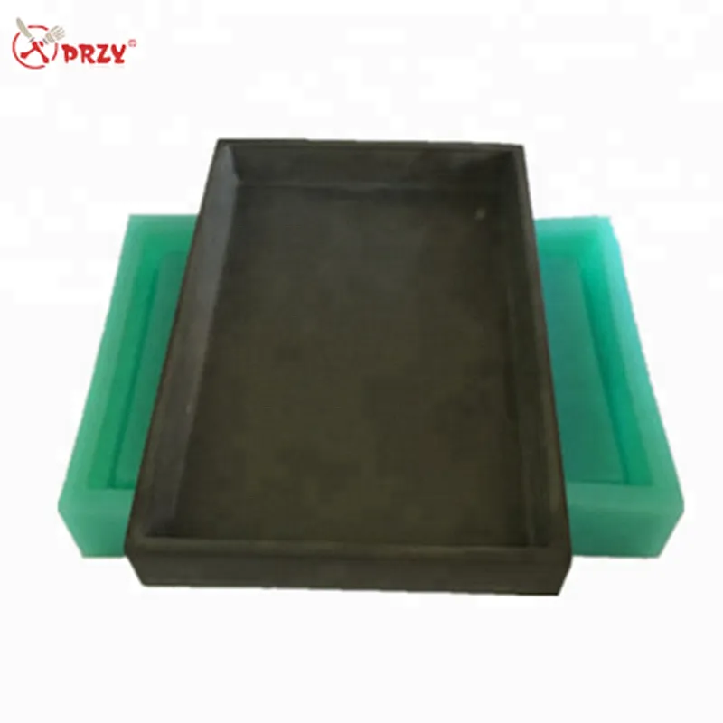 Home large rectangle Cement bathroom tray molds Silicone Concrete Candle Fruit Plate silicone mold