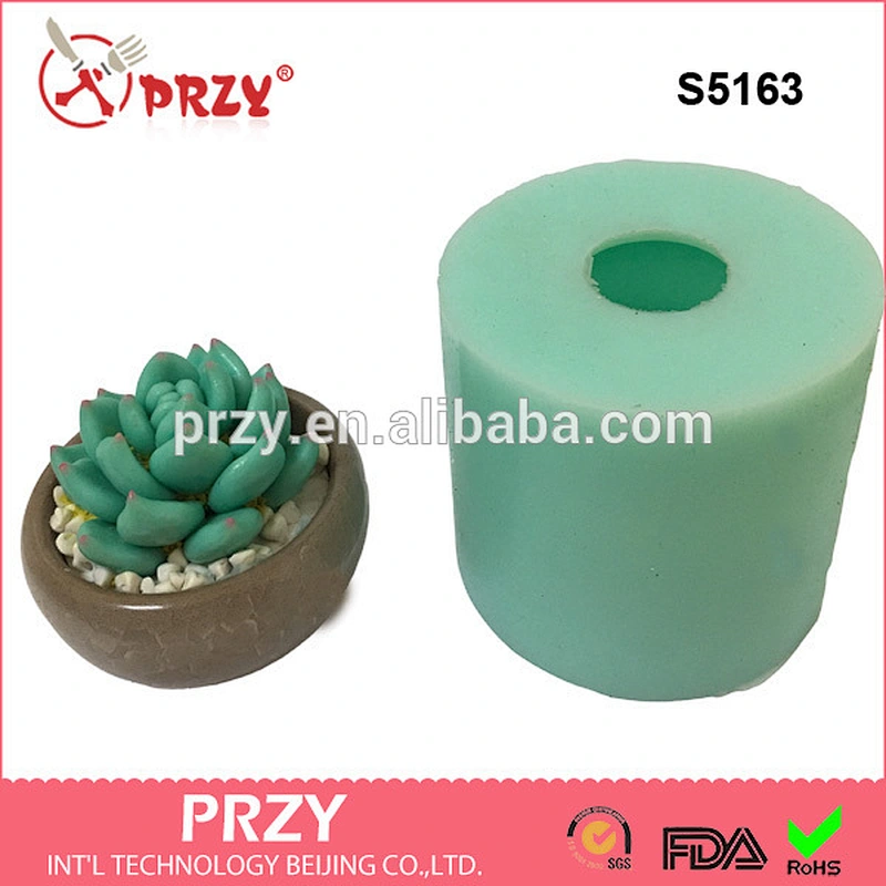 S5163 vase mold for soap 3D silicone planter molds silicone handamde soap mold