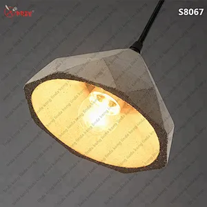 Hot sale Geometrical 3D Simple Cement pendant lights Molds silicone Concrete chandeliers silicone mold