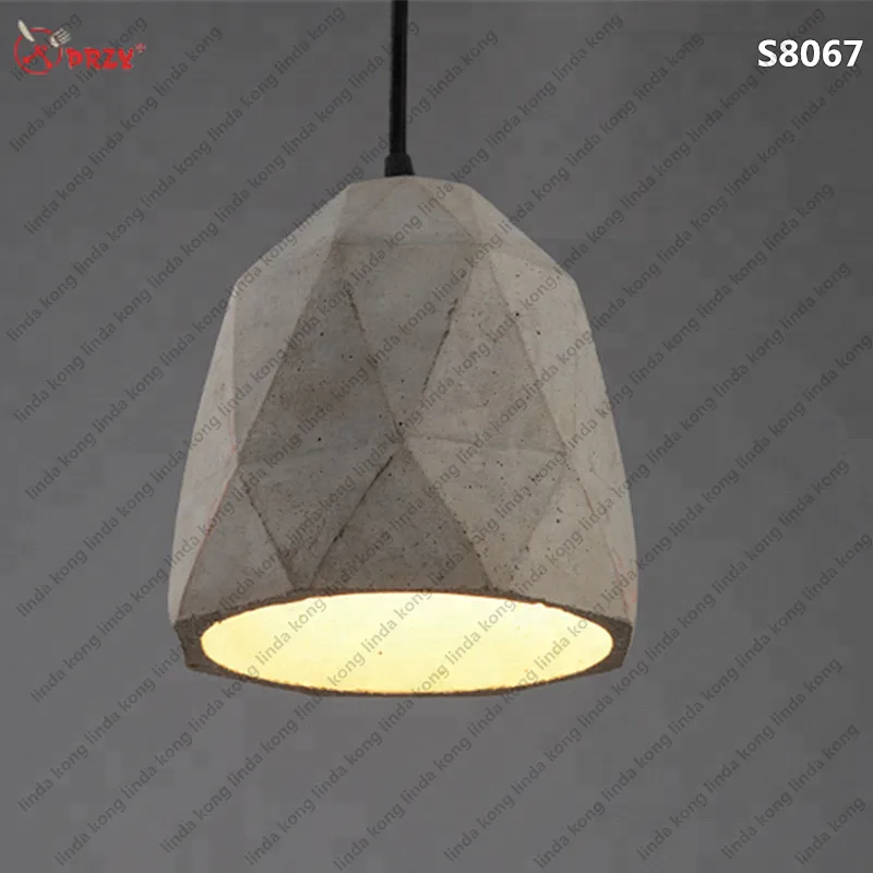 Hot sale Geometrical 3D Simple Cement pendant lights Molds silicone Concrete chandeliers silicone mold