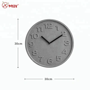 Cement Digital wall clock mold living room Wall hanging Clock mould home clock decoration silicone molds