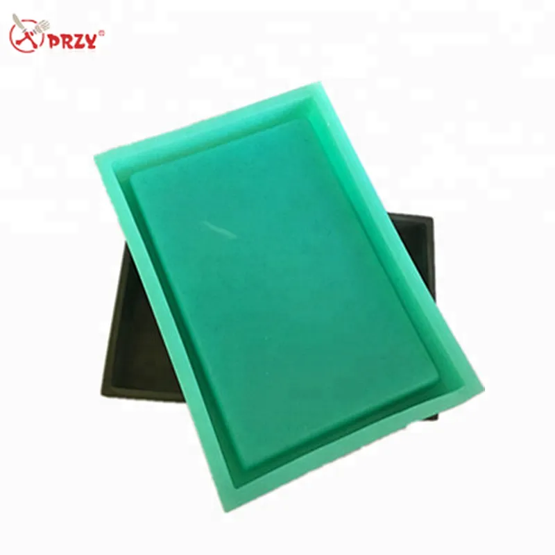Home large rectangle Cement bathroom tray molds Silicone Concrete Candle Fruit Plate silicone mold