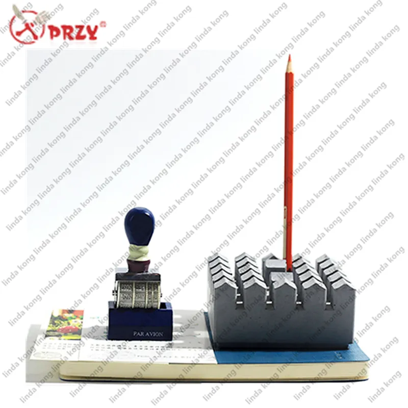 Noric Cement Pen inserted decoration molds DIY Handmade office concrete decoration silicone Mold