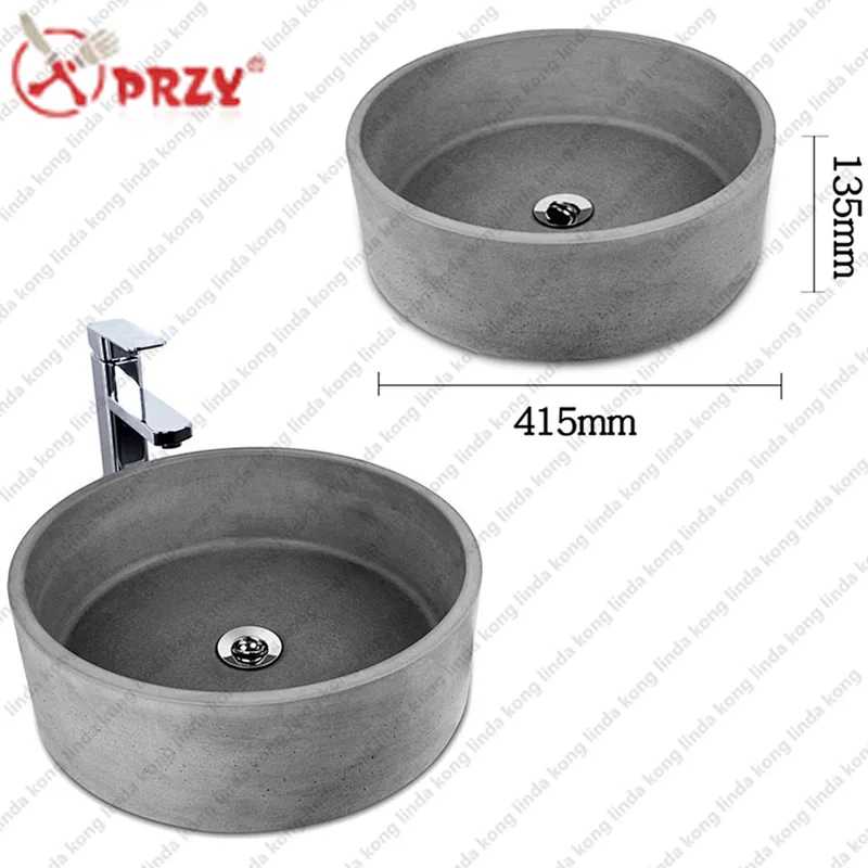 2018 new Retro silicone Concrete life washbasin mold Cement Bathroom basin silicone molds