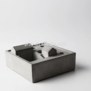 S9152 pen holder concete molds concrete flower mini pot molds Office desk decoration