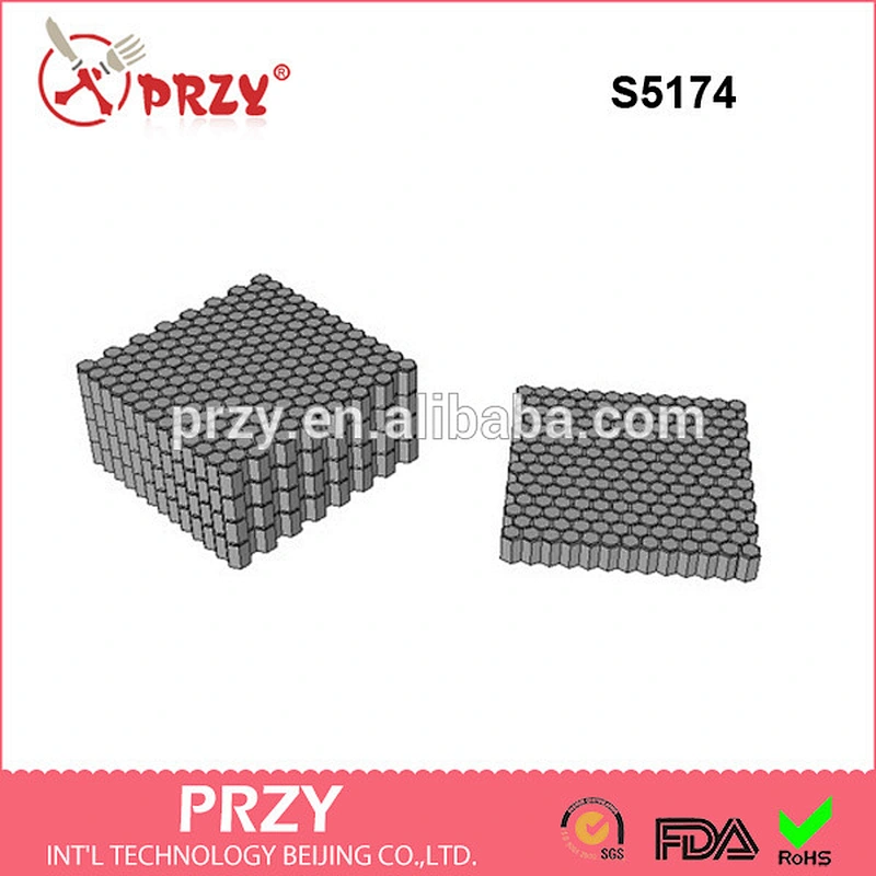 S5174 honeycomb Coaster cement silicone molds 3D silicone mold for concrete silicone moulds for wholesale