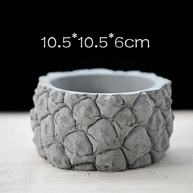 S9174 pineapple pattern silicone concrete moulds flower pot molds DIY craft moulds