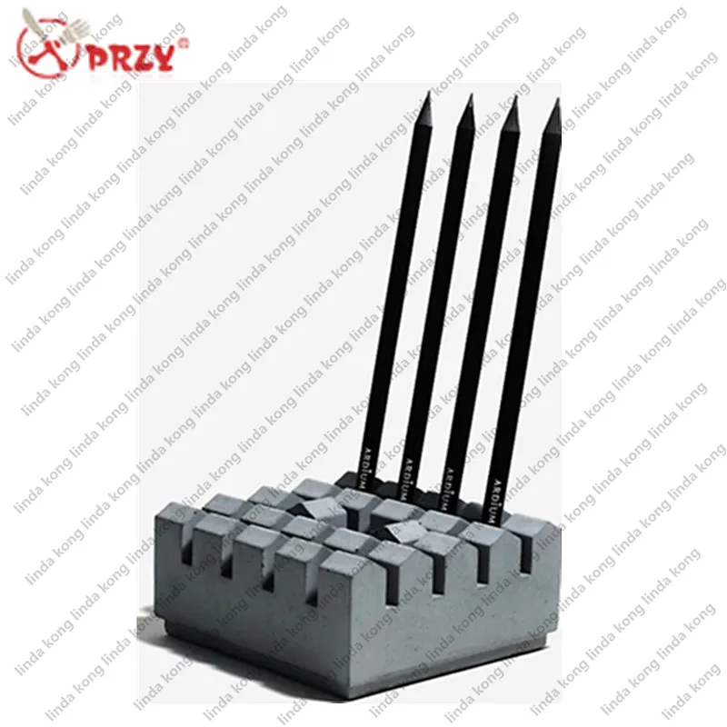 Noric Cement Pen inserted decoration molds DIY Handmade office concrete decoration silicone Mold