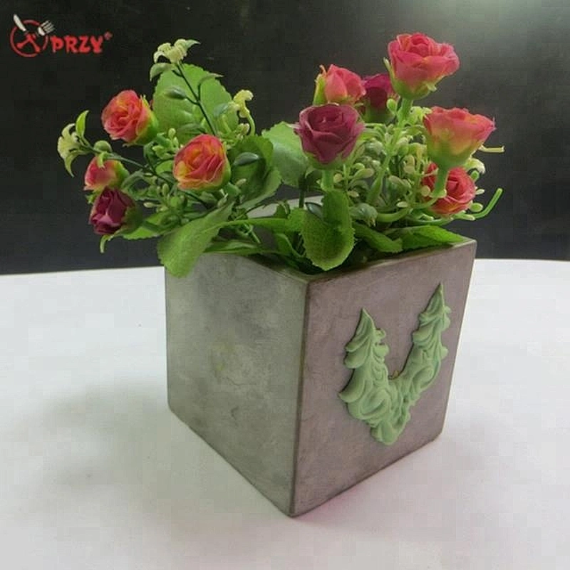 HP0007 Concrete Storage Pot molds fondant decorative 10cm Cement flower pots silicone Mold